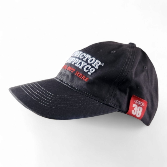 NEW Tractor Supply Company Logo Strapback Hat Gray For Life Out Here Since 38 - Picture 1 of 8